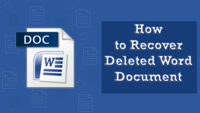 How to Recover Deleted Word Documents