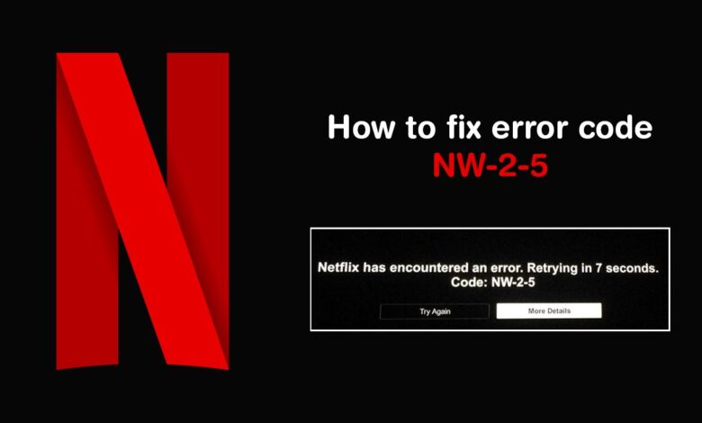 Netflix Error Code NW-2-5