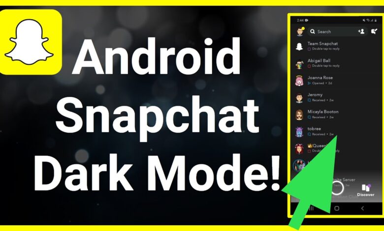 How to Turn on Snapchat Dark Mode
