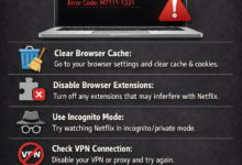 How can you fix Netflix error code M7111-1331?