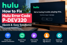 How to fix Hulu Error Code P-DEV320 (Quick & Easy Solutions)