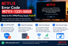 Netflix error code M7111-1331-5059