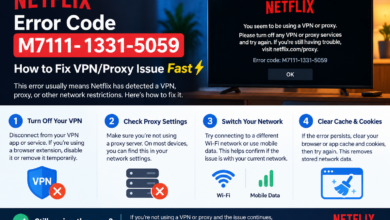 Netflix error code M7111-1331-5059